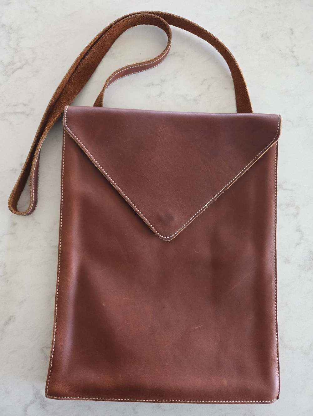Helen Kaminski Leather Envelope Shoulder Purse Laptop Ipad